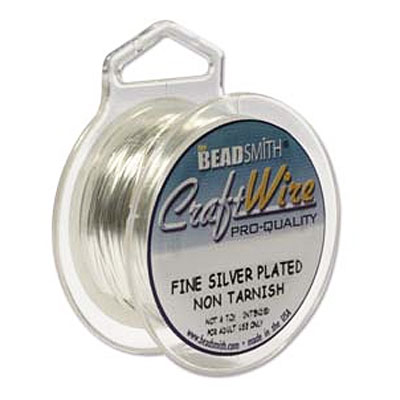 Craft Wire 22ga Non Tarnish Silver 0.64mm - 7.3m