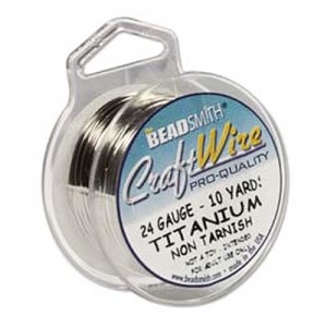 Craft Wire 24ga Titanium 0.51mm - 9.1m