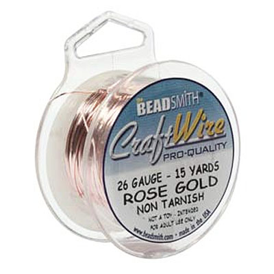 Craft Wire 26ga Rose Gold 0.4mm - 13.7m