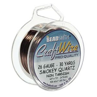 Craft Wire 26ga Smokey Quartz 0.4mm - 27.4m