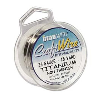 Craft Wire 26ga Titanium 0.4mm - 13.7m