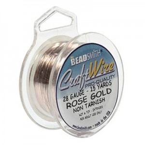 Craft Wire 28ga Rose Gold 0.32mm - 13.7m