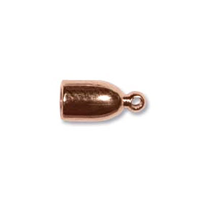 Bullet End Cap 3mm Copper Plate- 18개
