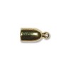 Bullet End Cap 3mm Gold Plate- 18개