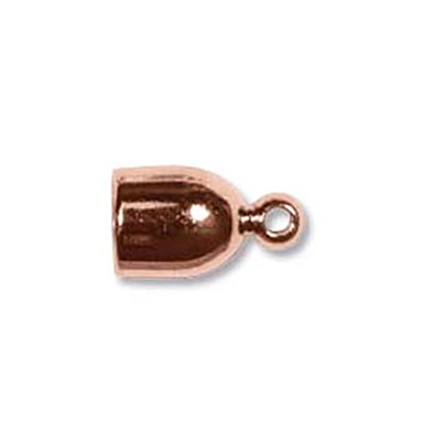 Bullet End Cap 4mm Copper Plate- 18개