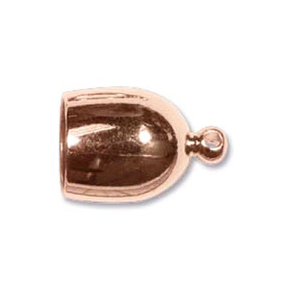 Bullet End Cap 8mm Copper Plate- 18개