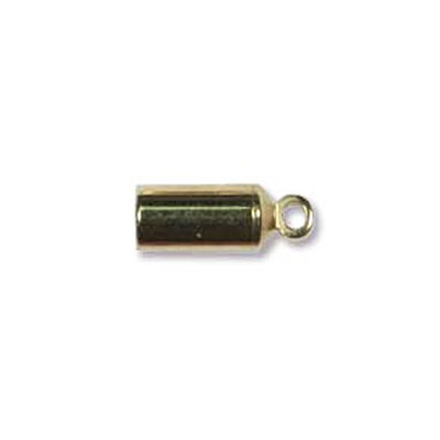 Barrel End Cap 3mm Gold Plate- 18개