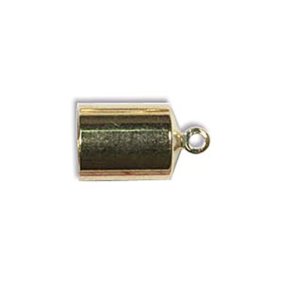 Barrel End Cap 6mm Gold Plate- 18개