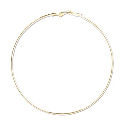 Earring Hoop 70mm Gold Plate-12개