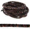 Fiber Wrapped Cord 5mm Black/copper - 5m
