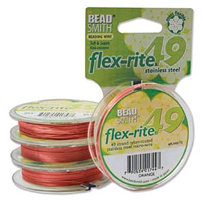 Flexrite 49 Strand Orange 0.35mm - 9.1m