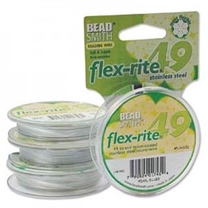 Flexrite 49 Strand Pearl Silver 0.35mm - 30m