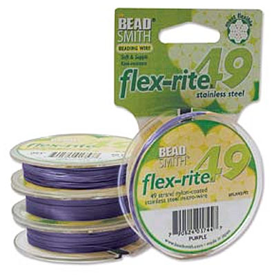 Flexrite 49 Strand Purple 0.35mm - 9.1m