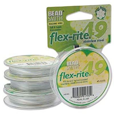 Flexrite 49 Strand Pearl Silver 0.45mm - 30m