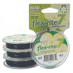 Flexrite 7 Strand Black 0.3mm - 9.1m