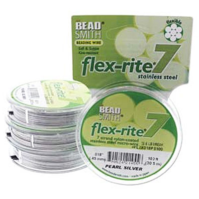 Flexrite 7 Strand Pearl Silver 0.45mm - 30m