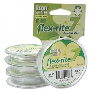 Flexrite 7 Strand Pearl Silver 0.45mm - 9.1m