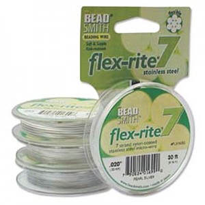 Flexrite 7 Strand Pearl Silver 0.5mm - 9.1m
