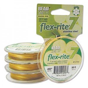 Flexrite 7 Strand Satin Gold 0.5mm - 9.1m