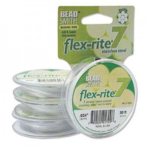 Flexrite 7 Strand Pearl Silver 0.6mm - 9.1m