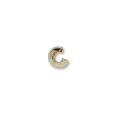 Crimp Bead Cover 3mm G/f (14k골드필드) -20개