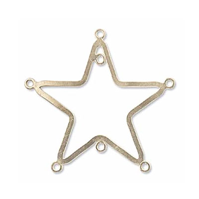 G/f Star W/7 Jump Rings (14K 골드)