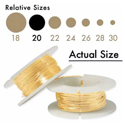 Gold filled 20g Half Hard Wire 0.81mm -2.9m