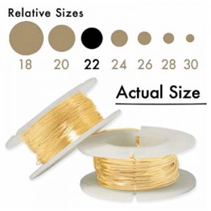Gold filled 22g Deadsoft Wire 0.64mm -4.6m