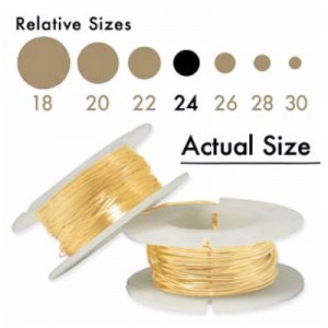 Gold filled 24g Deadsoft Wire 0.51mm -7.3m
