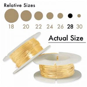 Gold filled 28g Deadsoft Wire 0.33mm -17.3m