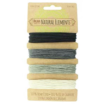 Hemp 4Color Card 10Lb Test Onyx Shades 0.5mm - 50m