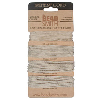 Hemp 4Sizes Natural mix 0.5/1/1.5/2mm