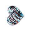 Heart Earring 19x16mm Turquoise-2개