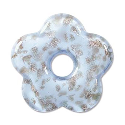 Flower Pendant 38x38mm Blue-1개