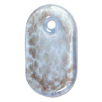 Dog Tag Pendant 28x48mm Blue-1개