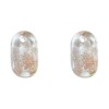 Dog Tag Earring 13x20mm White-2개