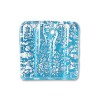Square Earring 19x19mm Turquoise-2개