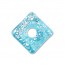 Diamond Earring 24x24mm Turquoise-2개