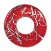 Donut Pendant 41x41mm Red-1개
