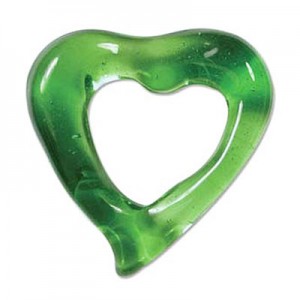 Heart Pendant 47x49mm Green-1개