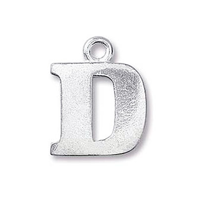 Pewter Letter Charm D 19mm - 3개