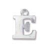Pewter Letter Charm E 19mm - 3개