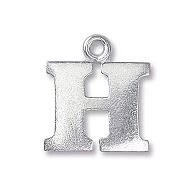 Pewter Letter Charm H 19mm - 3개