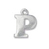 Pewter Letter Charm P 19mm - 3개
