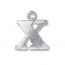 Pewter Letter Charm X 19mm - 3개