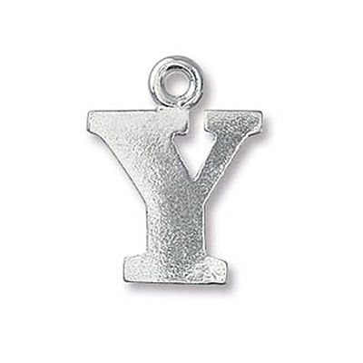 Pewter Letter Charm Y 19mm - 3개