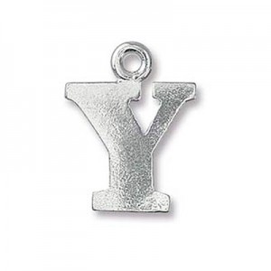 Pewter Letter Charm Y 19mm - 3개