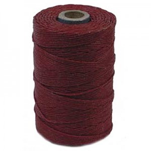 Irish Waxed Linen Ctry Red 3ply 0.55mm - 110m