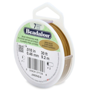 7 Strand Stainless Steel Bead Stringing Wire 0.46mm - 9.2m