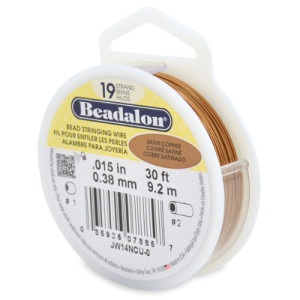19 Strand Stainless Steel Bead Stringing Wire 0.38mm - 9.2m